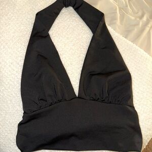 Black Halter Top